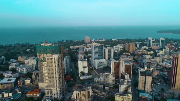 aerial view of the city of dar es salaam