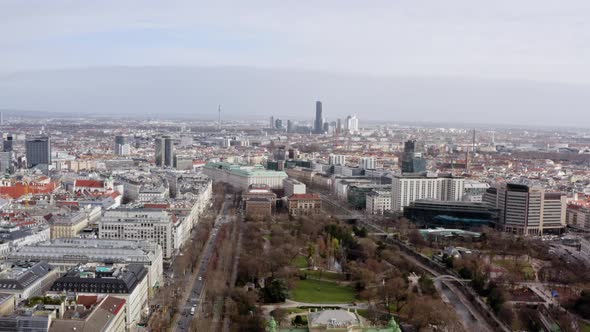 Aerial View Vienna Austria