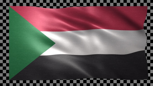 Sudan waving flag looped alt