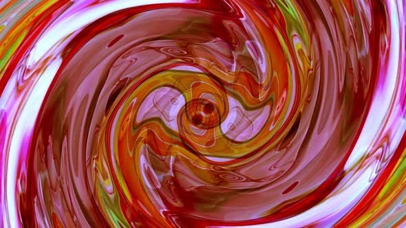 Red Green Twisted Liquid Animated