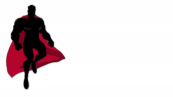 Superhero Flying Silhouette