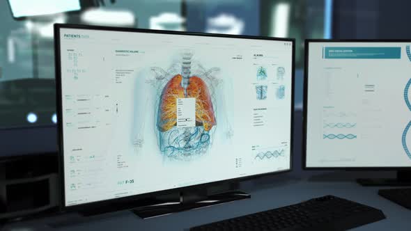 Identifying the Structure of the Coronavirus in the medical research laboratory alt