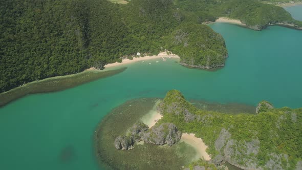 Seascape of Caramoan Islands, Camarines Sur, Philippines