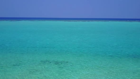 Aerial view seascape of shore beach time by ocean and sand background