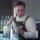 Bartender Making Alcohol Coctail in Restaurant - VideoHive Item for Sale
