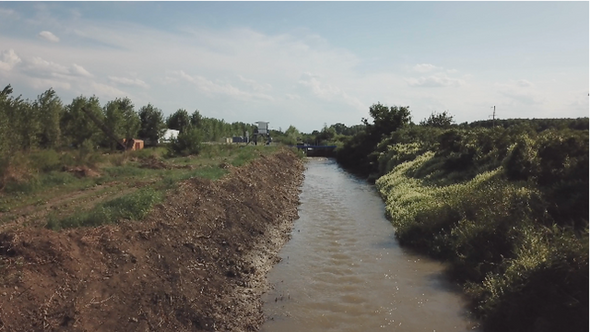 Artificial Channel for Water Pumping Station