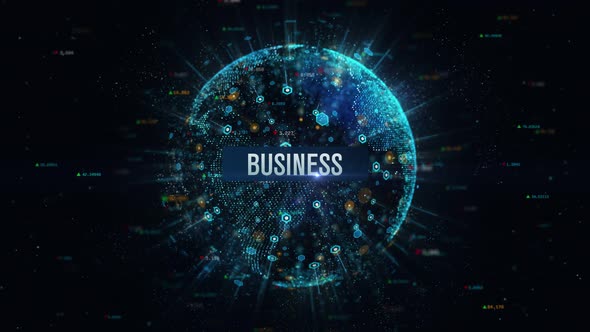 Business Digital Globe Earth 4K