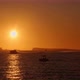 Boats Going Past Ibiza Sunset and Mountain Islands - VideoHive Item for Sale