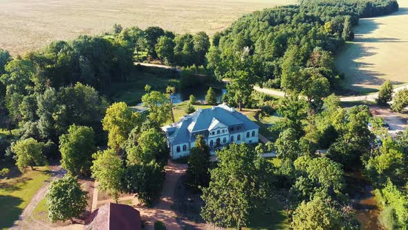 Abgunste manor in Zalenieku parish, Jelgavas region, Latvia, Europe. Manor was built  around 1780, b