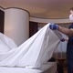 Hotel Employee Making Bed for New Guests - VideoHive Item for Sale