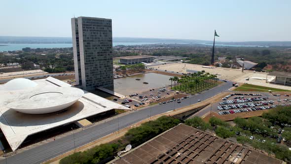 National Congress building at downtown Brasilia Brazil.