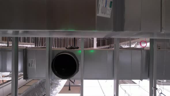 Commercial Building HVAC Ceiling Installation