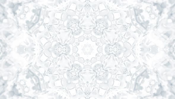 White Kaleidoscopic Abstract Background