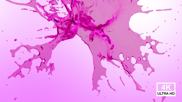 Pink Color Water Drops Splash V3 alt