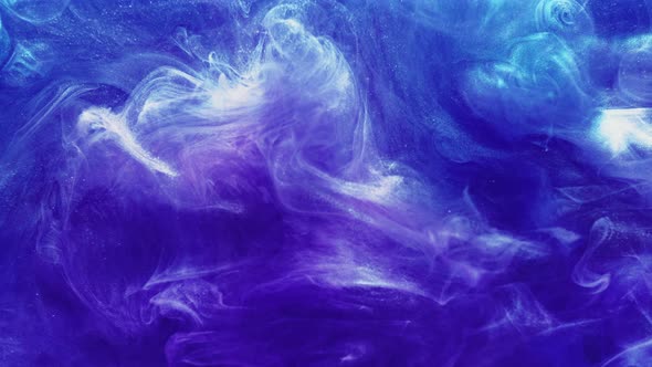 Blue Color Smoke Cloud Fume Motion