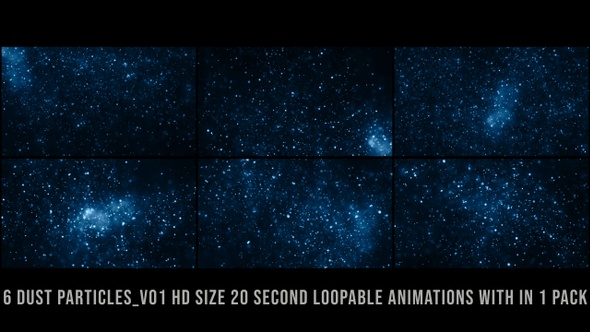 Dust Particles Blue Pack V01