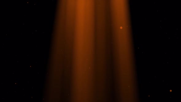 Orange Light Rays With Particle Dust