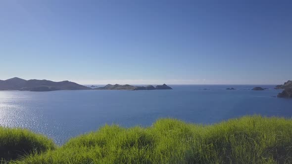 Rainbow warrior memorial on the coast of New Zealand