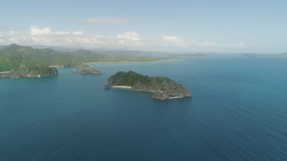 Seascape of Caramoan Islands, Camarines Sur, Philippines