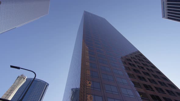 Low angle view of a skyscraper, Los Angeles
