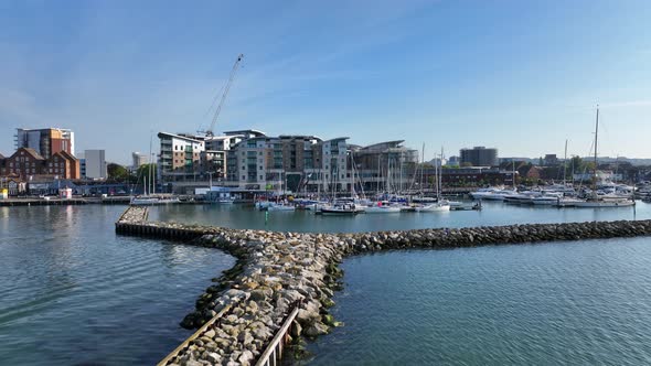The Poole Yacht Marina, A Quay in a Coastal Fishing Town in the UK