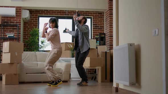 Couple Moving in Together and Celebrating Life Event