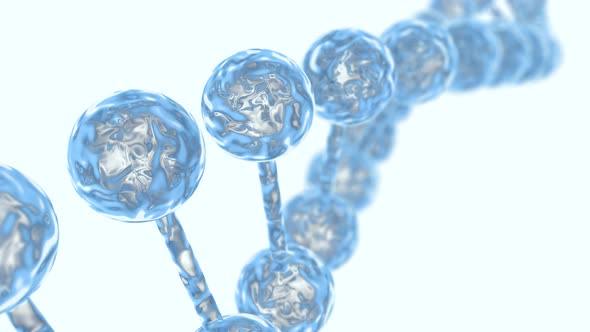 Concept of DNA structure in the liquid state.