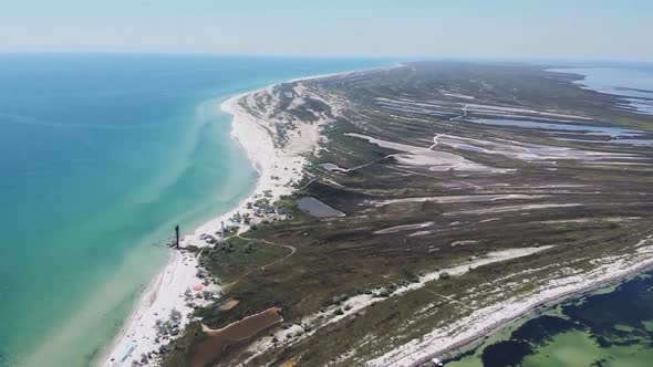 Sea, Beach Island, Lagoon Drone Footage.