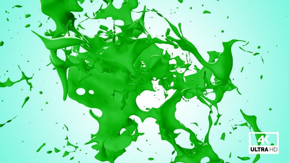 Abstract Green Paint Splash V2 alt