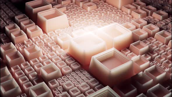 Soft Pink Squares