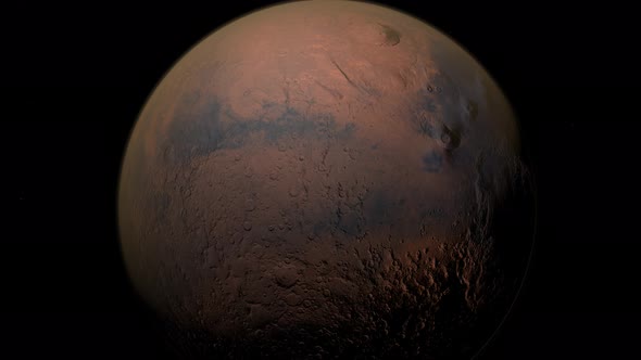 Mars Planet Rotating alt