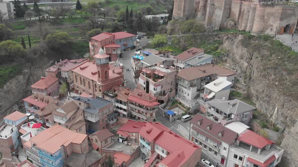 Aerial view of Old Tbilisi. Georgia