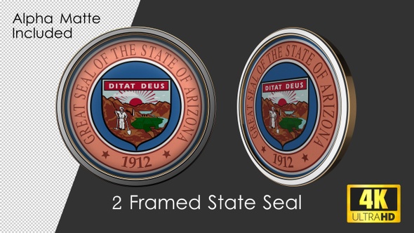Framed Seal Of Arizona State