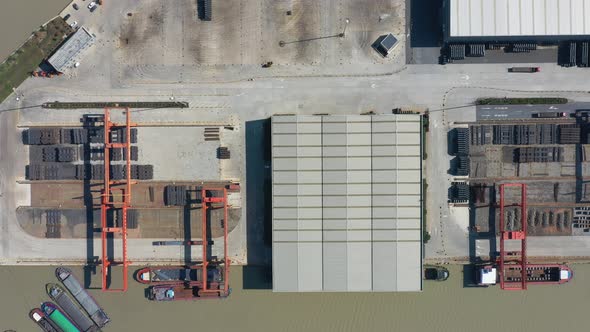 Container Freight Terminal with solar power station