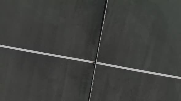 Video of top view of tennis court