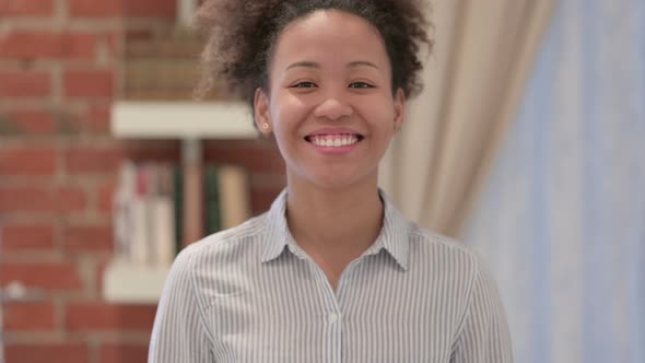 Portrait of African American Woman Smiling at the Camera