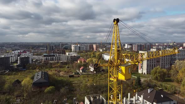 Tower crane on construction plant 13