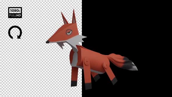 Origami Fox İdle alt