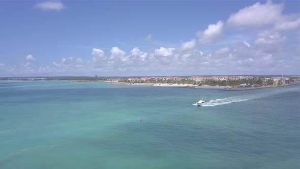 Caribbean Water And Boat