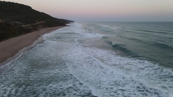 Sunrise Sea Ocean Waves Drone