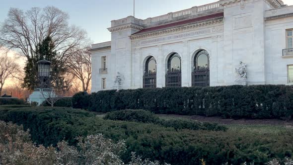 Wide Pan of the Organization of American States Building in Washington DC