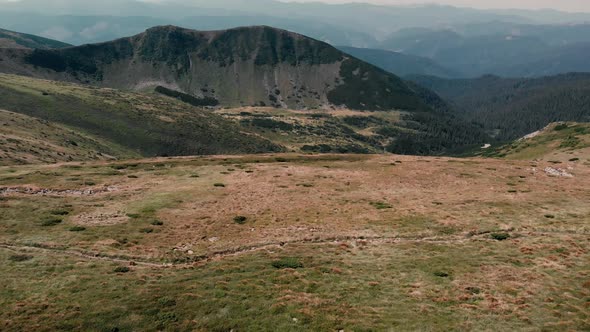 Green Mountain Valley Aerial Landscape