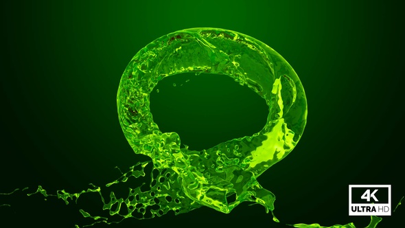 Vortex Splash Of Green Water V2