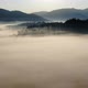 Sunset Fog In Mountains, drone fly - VideoHive Item for Sale