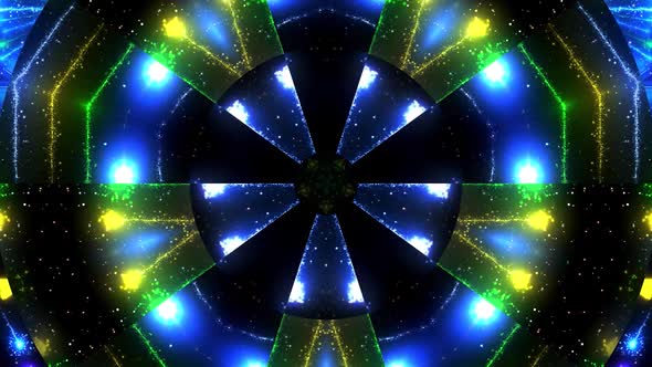 Colorful Fireworks Kaleidoscope