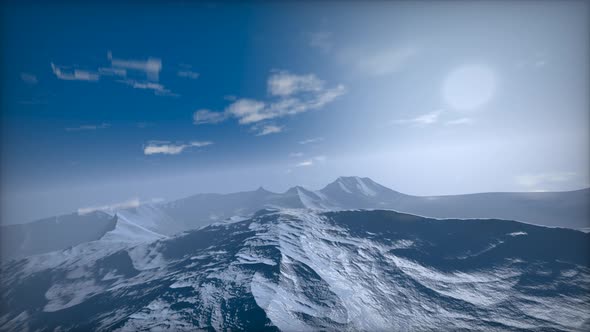 Mountain And Movement Of Clouds Background (no audio)