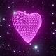 3d wireframe heart in galaxy animation - VideoHive Item for Sale