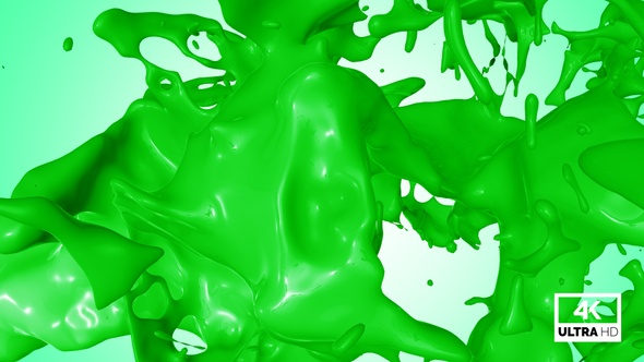 Green Paint Jet Stream Splash V6 alt