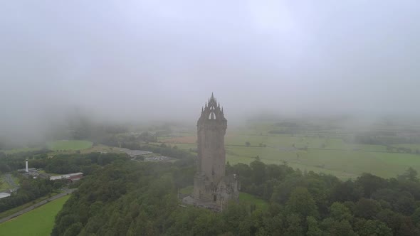 The National Wallace Monument, Stirling's most famous landmark standing on the should of Abbey Craig