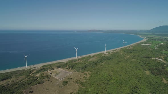 Solar Farm with Windmills